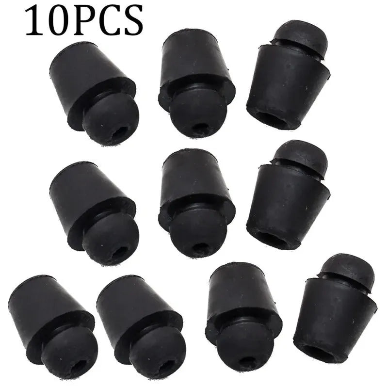 Ten X16 coloured rubber automobile buckle shock absorption clips for vehicle machine covers and trunks