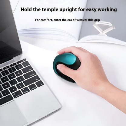 Rechargeable ergonomic vertical wireless mouse in multiple colours with Android charging port