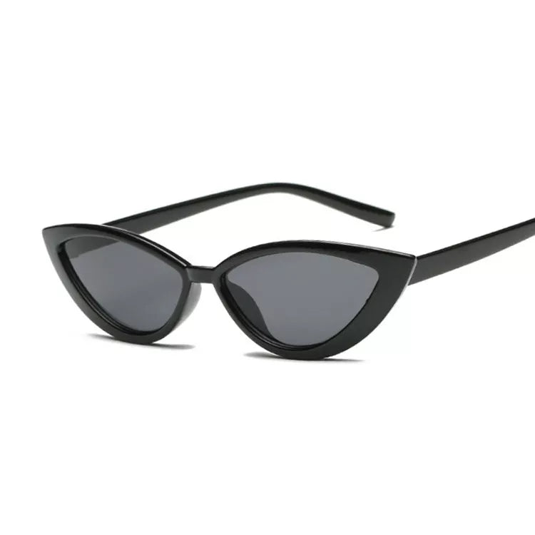 Cat eye sunglasses in various colors with UV protection and lightweight PC frame