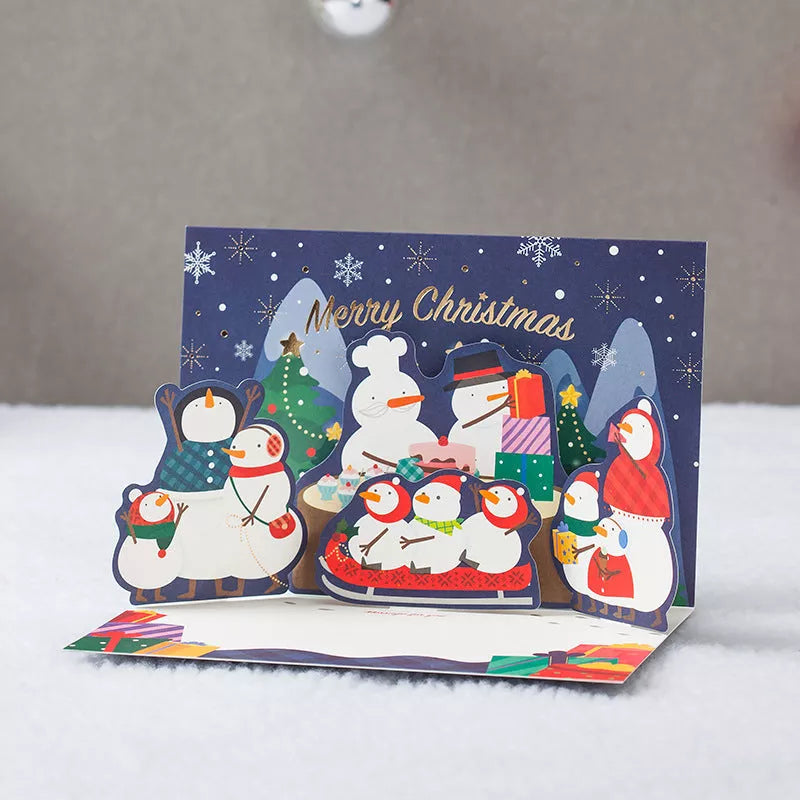 Three-dimensional greeting card with vibrant colors and detailed texture