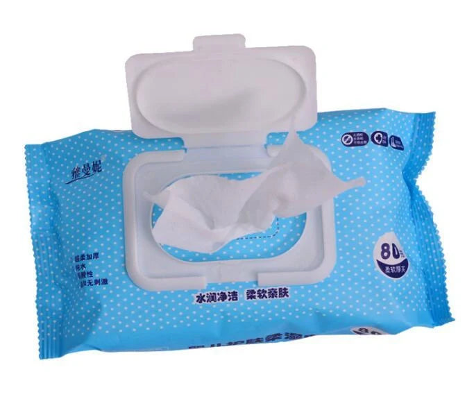Pack of 80 thick, super soft non-irritating baby wipes, 13CM * 20CM each