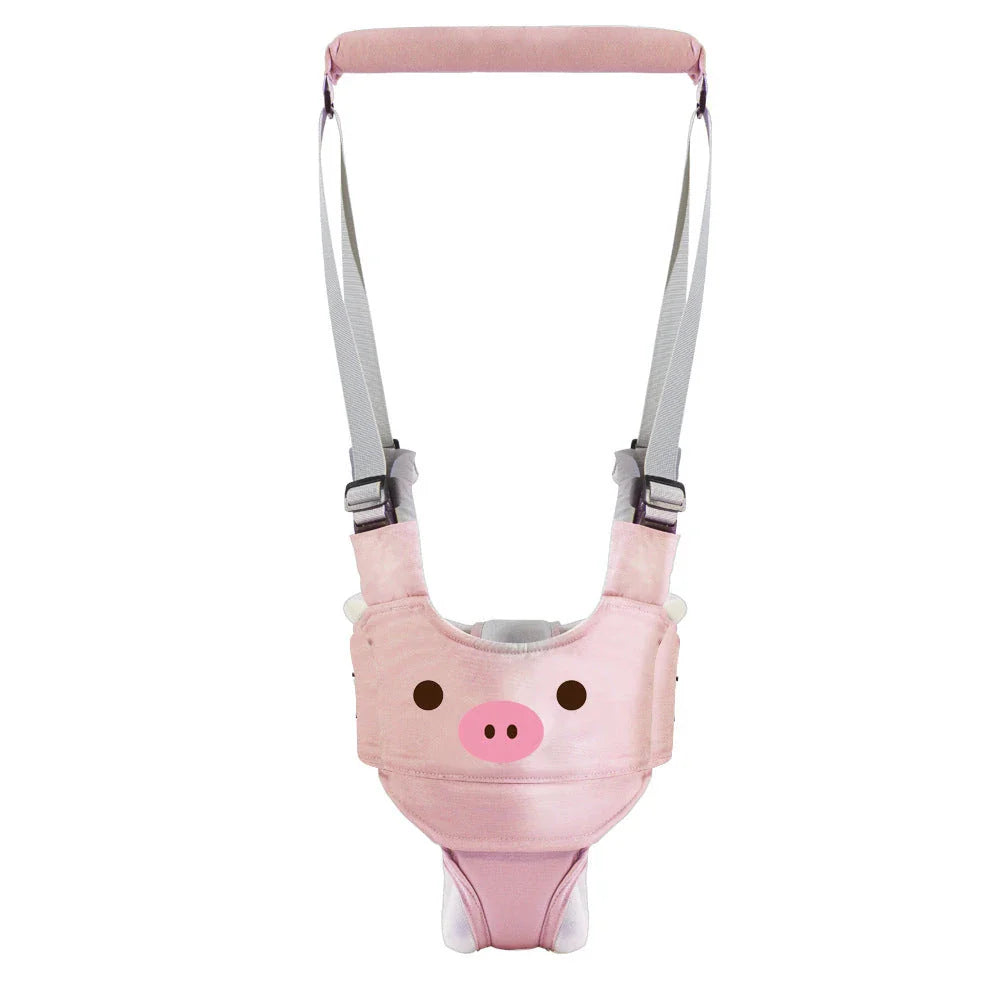 Hands-free baby walking assistant with multiple color options, featuring a comfortable and adjustable design to support your child's first steps.
