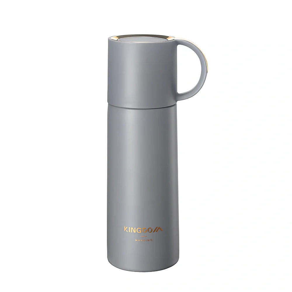 350ml stainless steel insulated water bottle with vacuum technology and leakproof seal in blue colour option