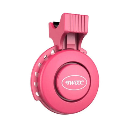 Compact bicycle horn with built-in Bluetooth speaker, available in multiple color options