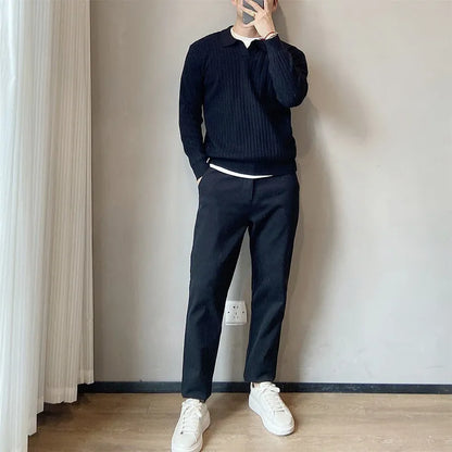Loose elastic knitted sweater for men in modal and rabbit fur blend, available in black, white, light grey, Army Green, and coffee colours, sizes M to 3XL