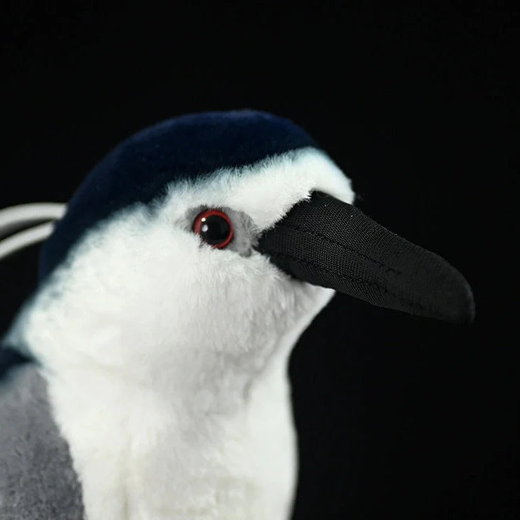 Chinese pastoral style penguin plush toy measuring 24cm tall with soft plush fabric