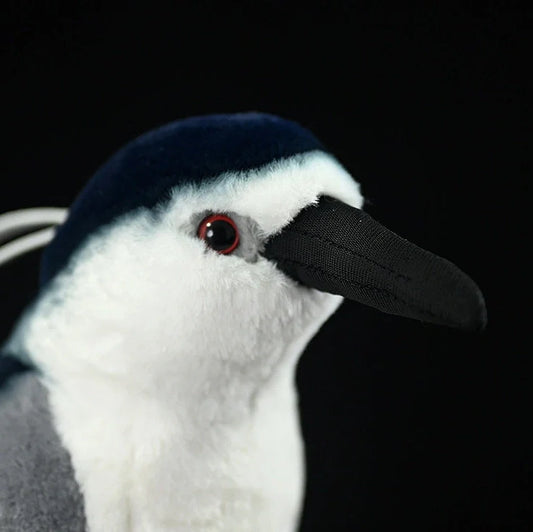 Chinese pastoral style penguin plush toy measuring 24cm tall with soft plush fabric