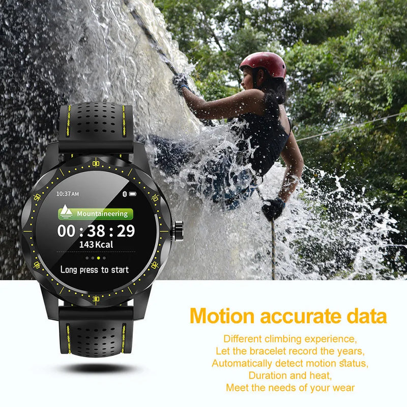 COLMI SKY1 Smart Watch 1.3 Inch Colour Display Smartwatch with Bluetooth 4.0 Heart Rate Sports Pedometer Touch Screen Waterproof for Running Fitness Activity, Available in Red, White, or Yellow