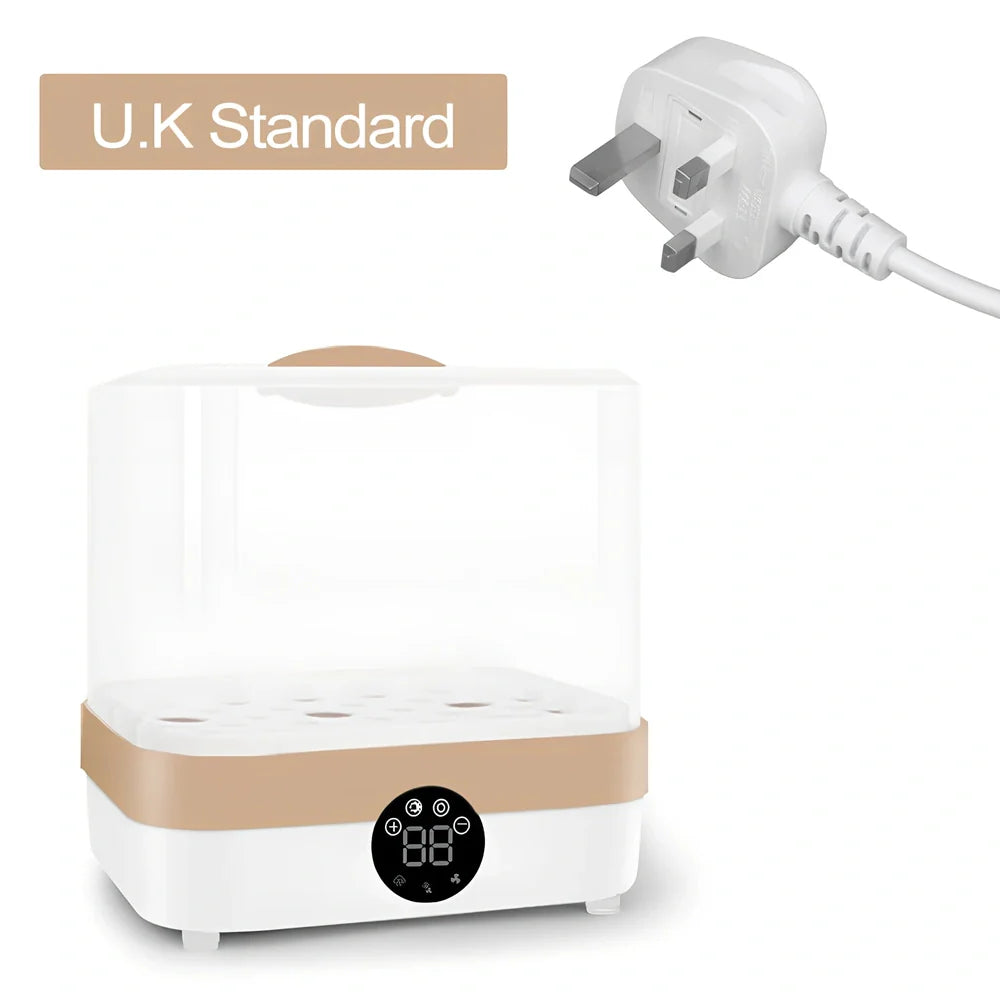 ZRX-0860 baby bottle steriliser dryer with polypropylene housing and 400W heating element