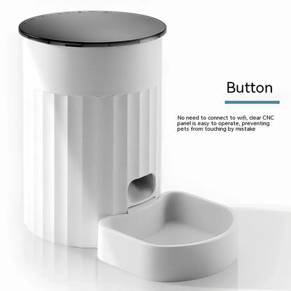 Automatic wifi pet feeder with 3-litre capacity in matcha green colour with digital display