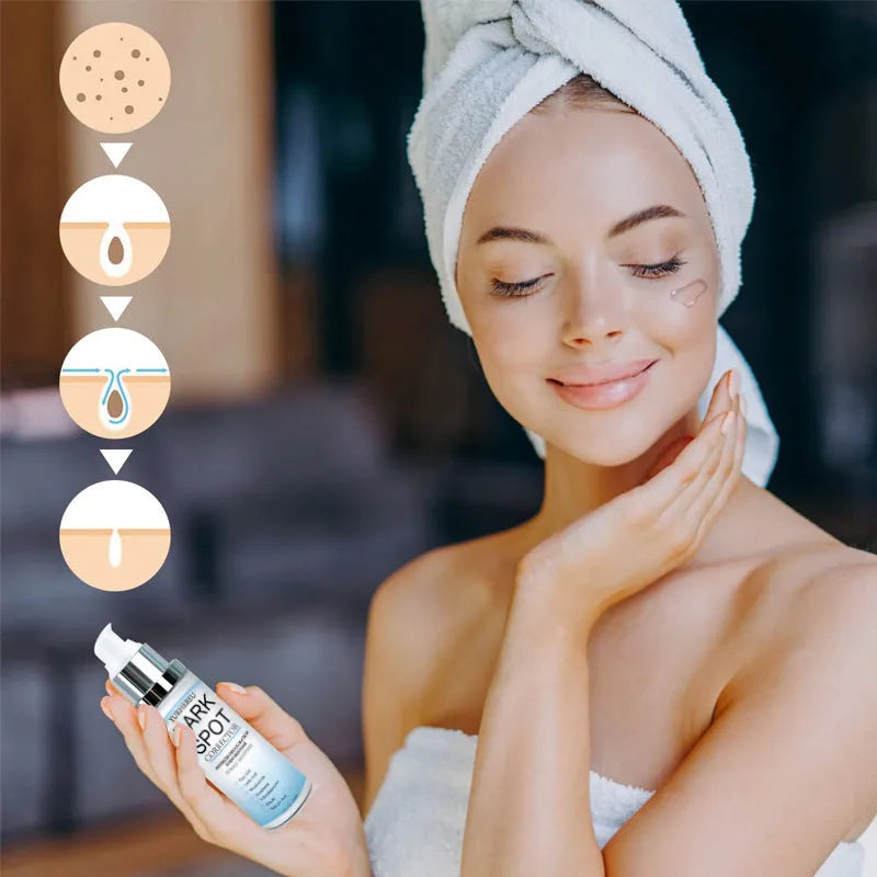 Spot lightening essence bottle for brightening, moisturising and tightening all skin types