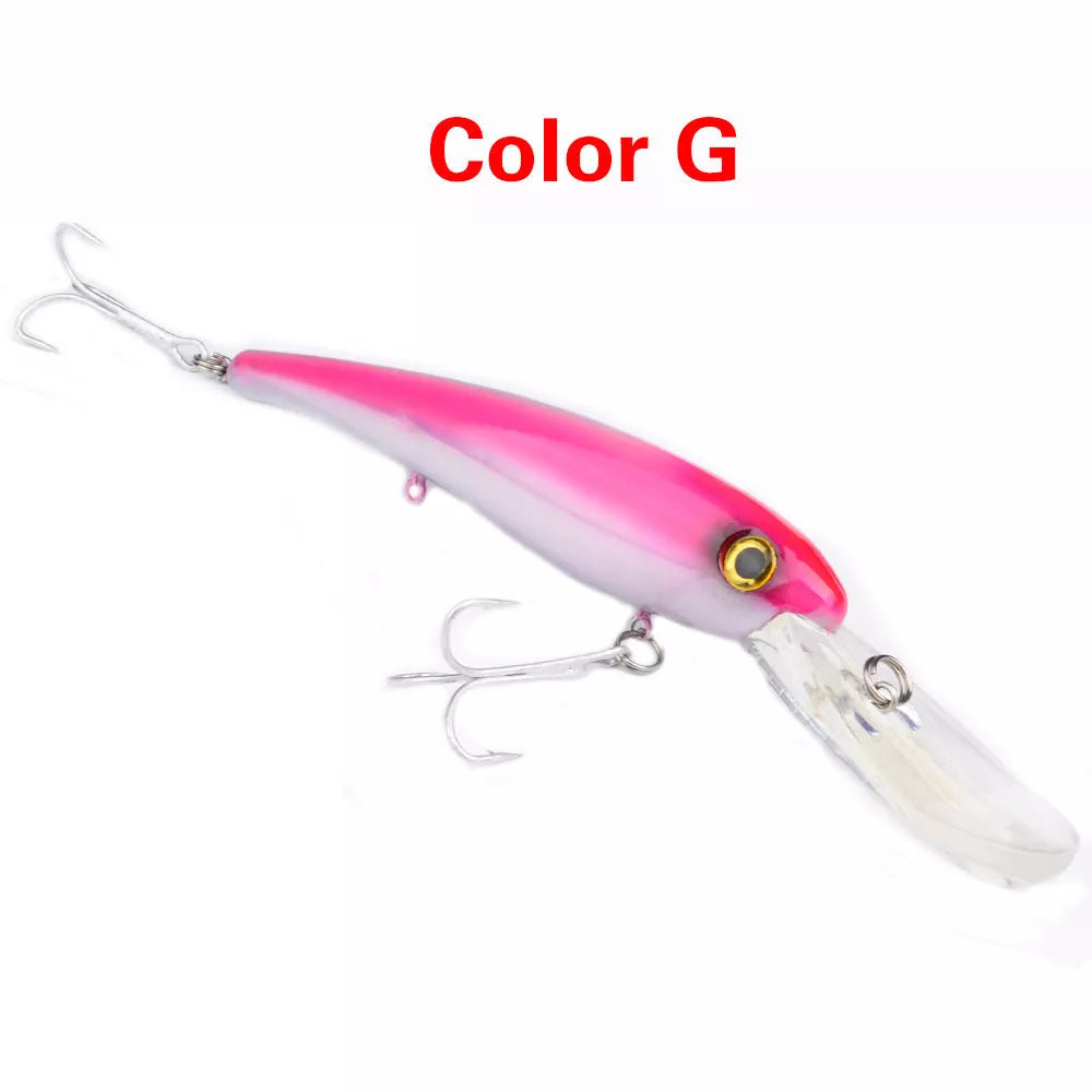 20CM Glossy Mino Fishing Lure with vibrant colors and durable ABS construction