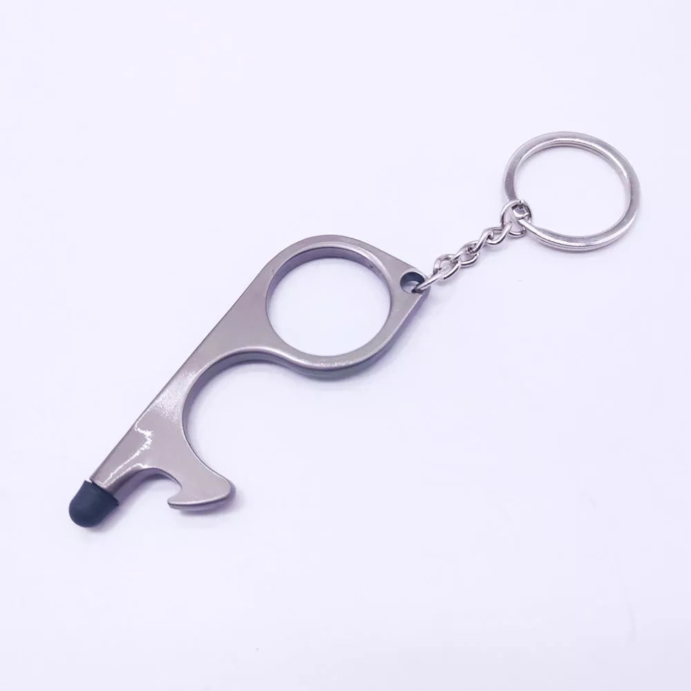Alloy protective door opener keychain in various colors