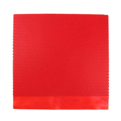 Table tennis racket rubber with small particle surface texture in black and red colour options