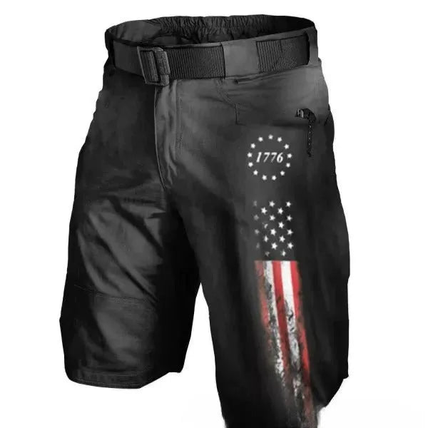 Men's loose 3D digital print shorts in cotton-blend fabric, short length, sizes S to 5XL, multiple colours