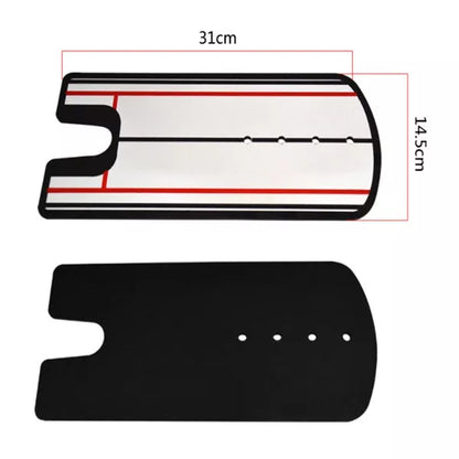 Golf putter posture correction mirror for accurate stance alignment, 31cm long, 15cm wide