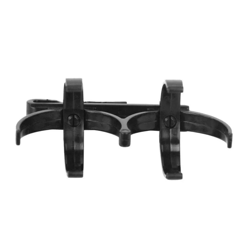 Black plastic golf ball holder clip for easy access during play