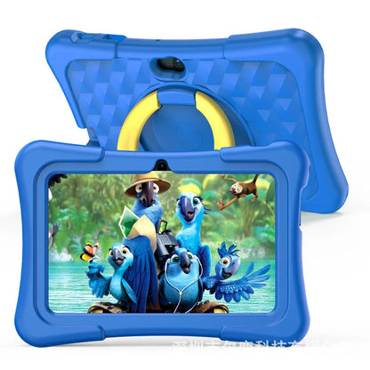 A133 quad-core 7-inch children's tablet with Android 12, 1024x600 IPS screen, in pink or blue