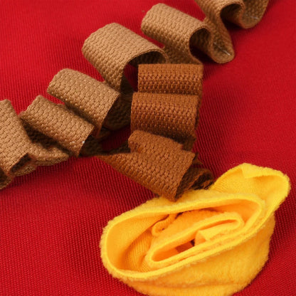 Christmas tree pattern washable pet dog snuffle mat for stress relief and mental stimulation