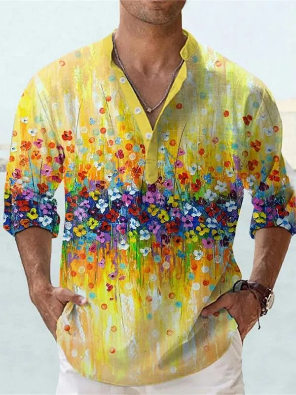 British style bamboo hemp t-shirt with digital thermal transfer stripe pattern in multiple colour options