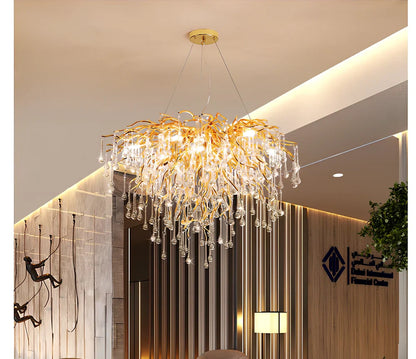 Art Deco glass chandelier with geometric patterns, adjustable suspension, 800mm diameter