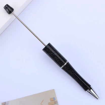Rotating bead ballpoint pen in gradient colour with ABS plastic and steel wire construction