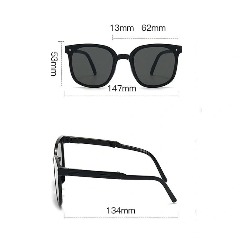 Folding sunglasses with UV400 protection in various colors for summer outdoor activities