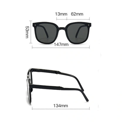 Folding sunglasses with UV400 protection in various colors for summer outdoor activities