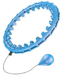 Pink massage soft ball with a detachable black belt, shown on a fitness mat.