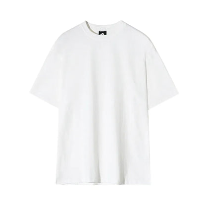 Men's slim fit cotton t-shirt in black with half sleeves and round neck