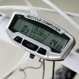 Mountain bike speedometer with blue luminous display and 28 functions