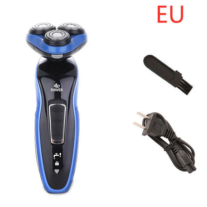 4-in-1 electric shaver for men with triple blade, rechargeable trimmer
