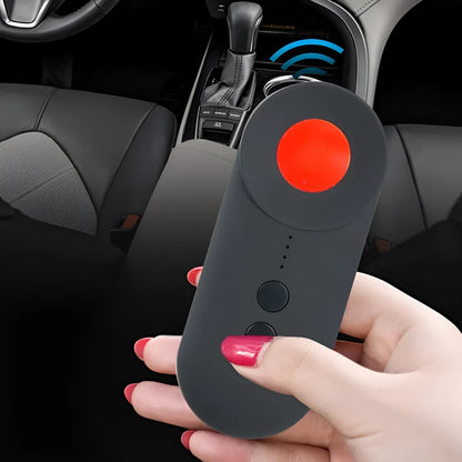 Black anti-car GPS detector measuring 93.8mm with signal detection up to 3 metres for locating surveillance devices