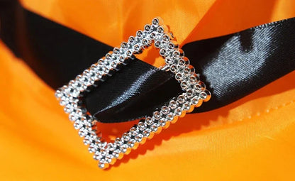 A colorful LED-illuminated witch hat with elf ears, perfect for Halloween home decor and parties.