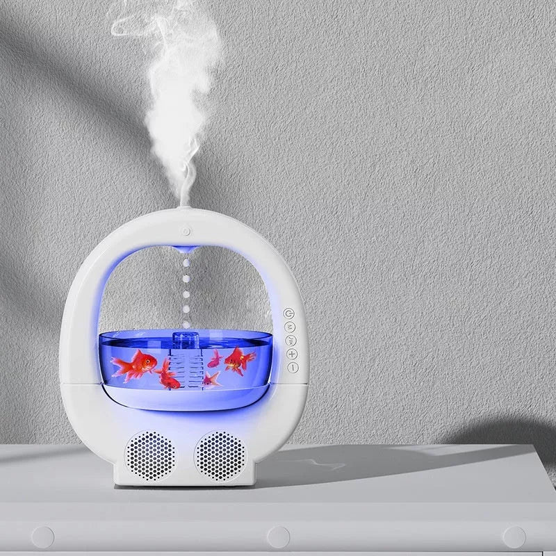 3-in-1 Anti-Gravity Humidifier with Bluetooth speaker and colorful ambient light