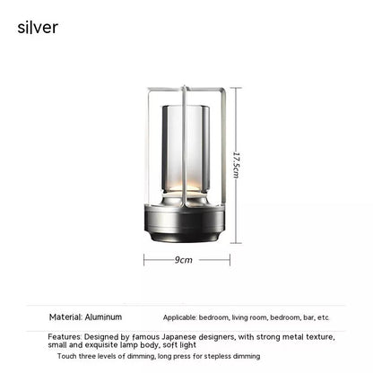 Touch Charging LED Camping Light with variable color options and rechargeable battery