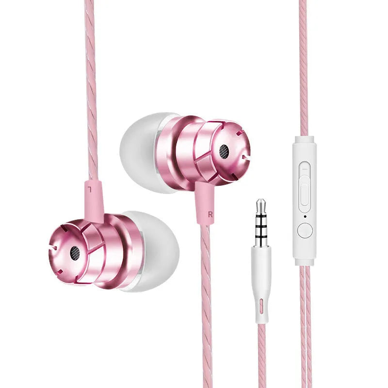 Metal turbo in-ear wired headphones with 3.5mm plug in multiple colour options