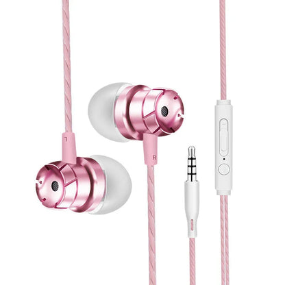 Metal turbo in-ear wired headphones with 3.5mm plug in multiple colour options