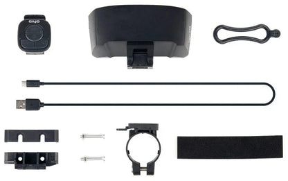 Brilliant bicycle tail light with wireless remote control, turn signals, and ground lane projection for enhanced visibility and safety