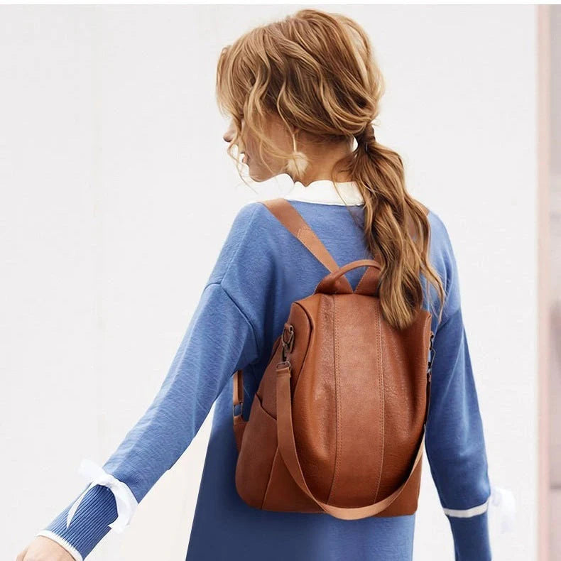 Premium women's backpack with spacious interior, durable water-resistant material, and adjustable straps for a comfortable fit
