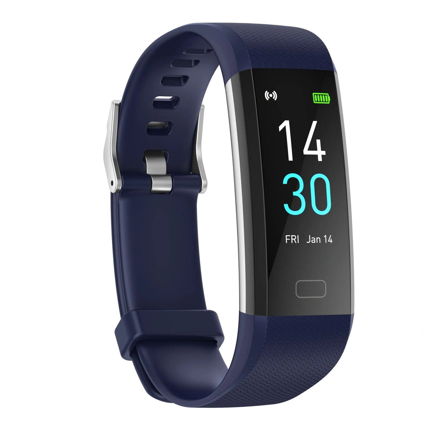 Smart watch with blood pressure and heart rate monitoring in multiple colors