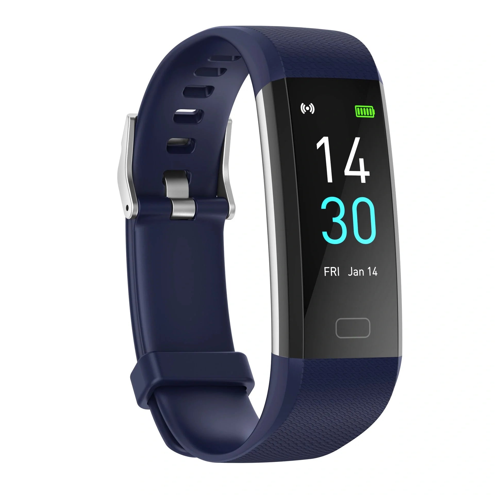 Smart watch with blood pressure and heart rate monitoring in multiple colors