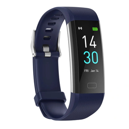 Smart watch with blood pressure and heart rate monitoring in multiple colors