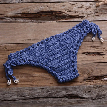 Two-piece bikini set in cotton-blend fabric with acrylic, showing jacket and pants in various colours like khaki and light blue