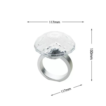 Diamond Ring Projector Lamp with dimmable ambient light for bedroom decoration
