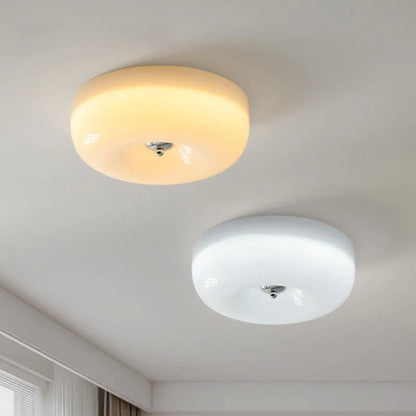 Cream style bedroom ceiling lamp with three-colour light, 30cm or 40cm diameter, American design