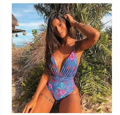 Women's backless monokini swimsuit with adjustable straps in various colors