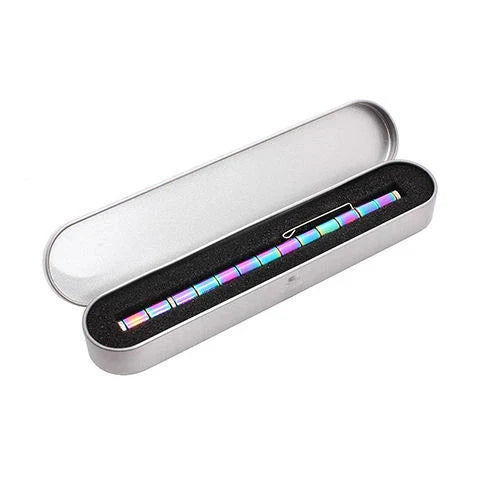 A magnetic modular pen with customizable components and accessories for stress relief, focus, and creativity