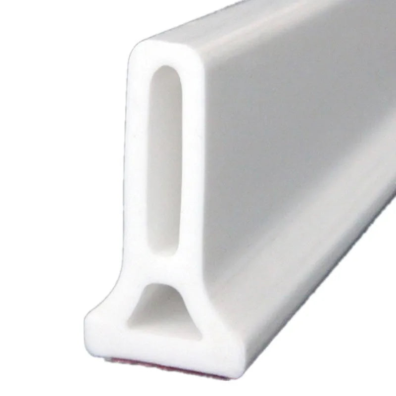 Flexible silicone bathroom waterproof strip in black, grey or white for shower room dry-wet separation