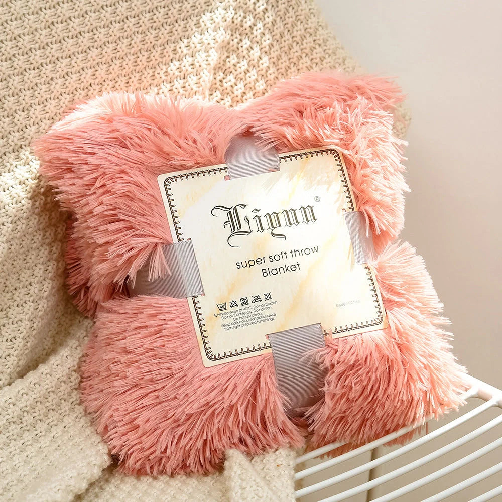 European style coral fleece blanket in various colors and sizes for cozy warmth and elegant decor